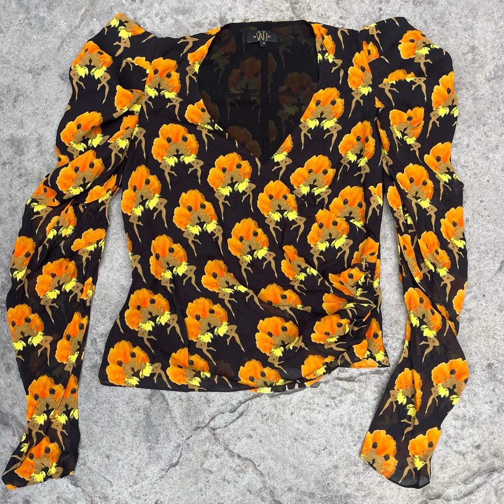 DE LA VALI
TOPS Floral Puff Sleeve Top blouse - Picture 3 of 8